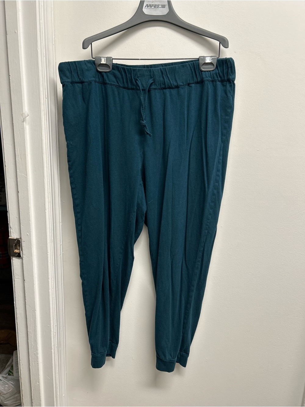 J. Jill Sleep Forest Green Drawstring Relaxed Jogger Lounge Pants ankle length